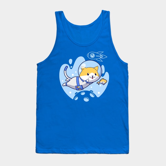 Space Fishing Tank Top by Purrestrialco